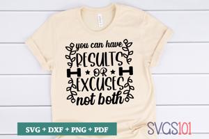 You Can Have Results Or Excuses Not Both