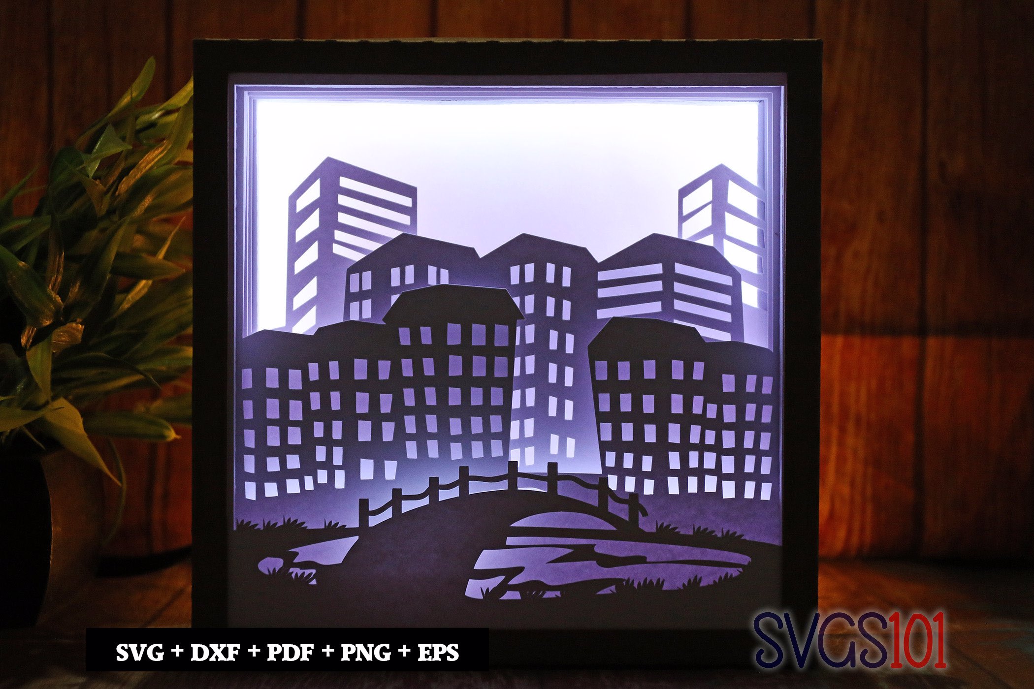 Beautiful Cityview DIY Shadow Box Light Box 8x8, 12x12