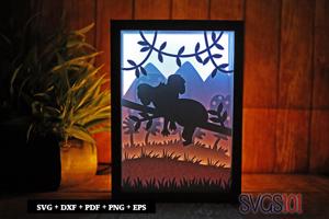 Lovely Koala Bear Light Box SVG 5x7 Landscape
