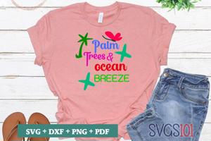 Palm Trees And Ocean Breeze