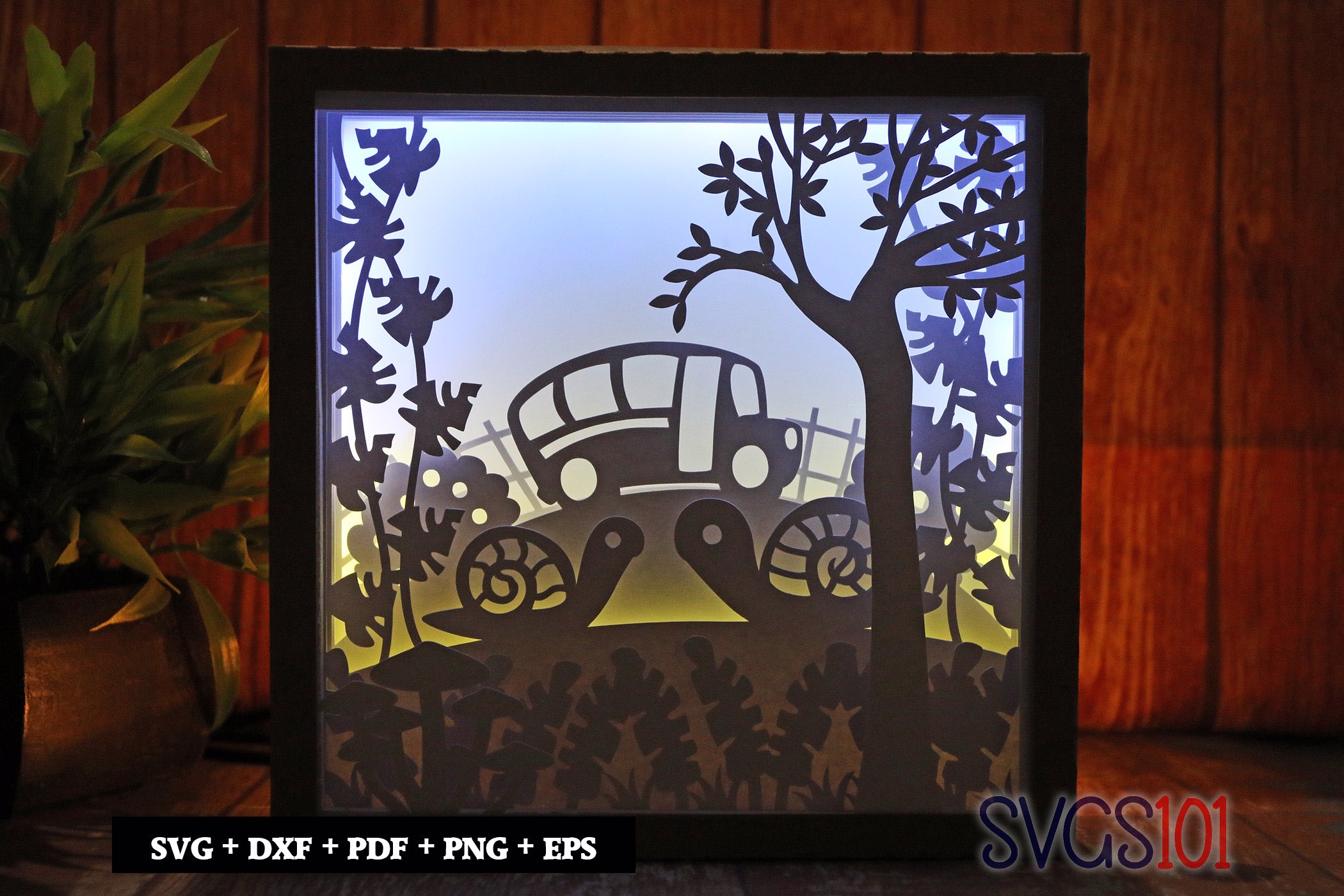 Cute Snails on Date Square Shadow Box SVG 8x8 10x10 12x12