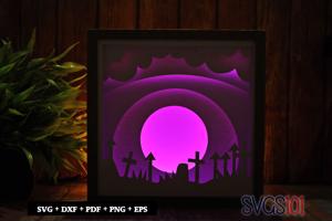 Ghost Graves DIY Shadow Box Light Box 8x8, 12x12