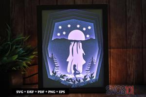 Amazing Sceneary Light Box SVG 8x10 Portrait