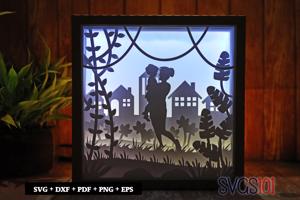 Lovely Motherhood LED Light Box Shadow Box Square 8x8, 12x12