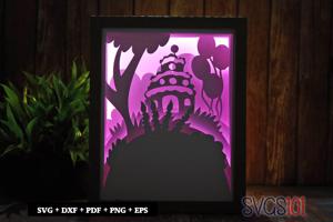 Cake House Shadow Box 8x10 Rectangle