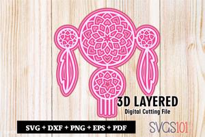 Dream Catcher 3D Multi Layer SVG