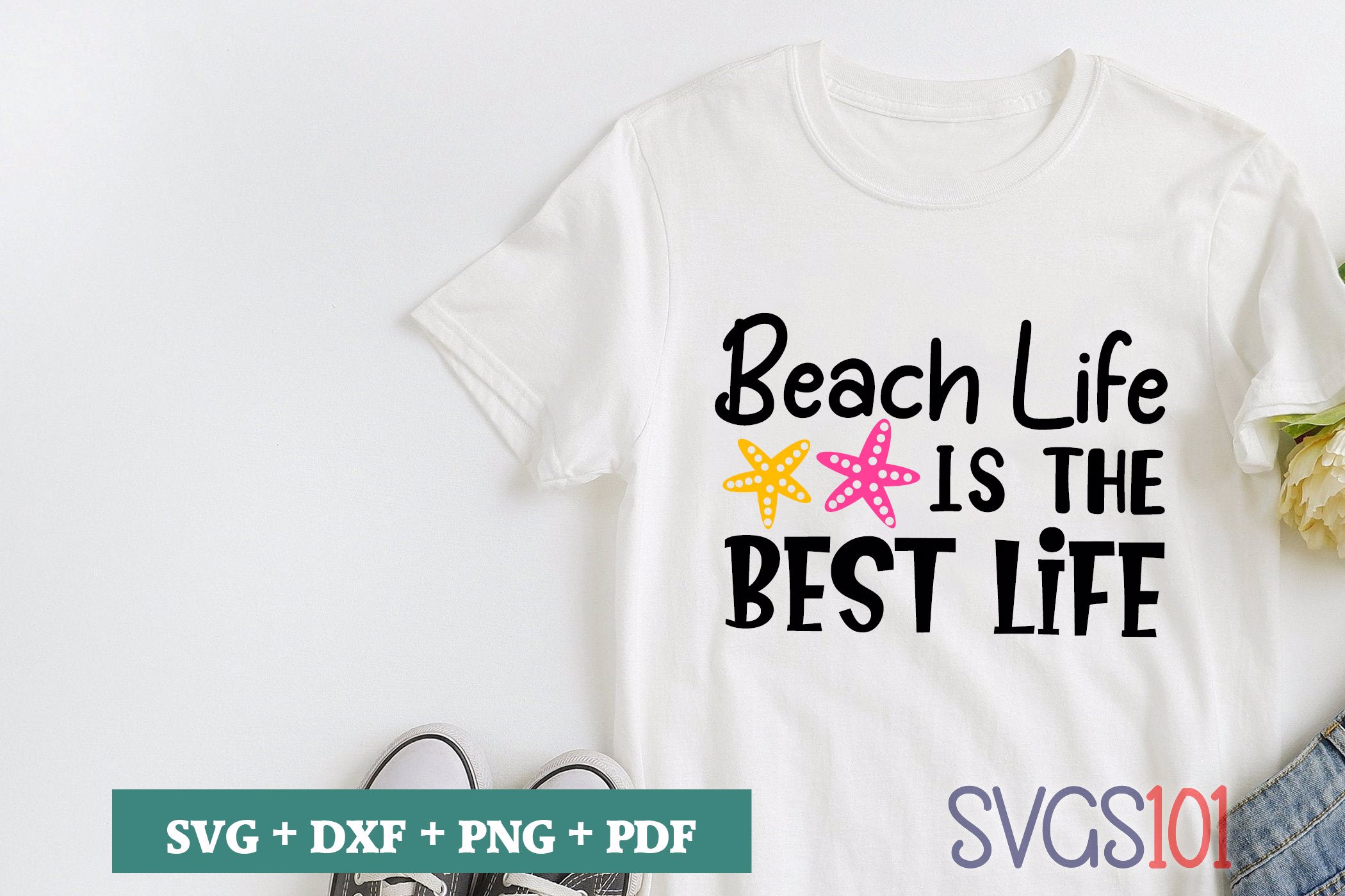 Beach Life Is The Best Life SVG Cuttable file - DXF, EPS, PNG, PDF ...