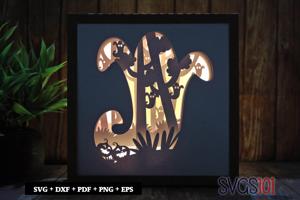 Scary Ghost Shadow Box Light Box 8x8, 12x12