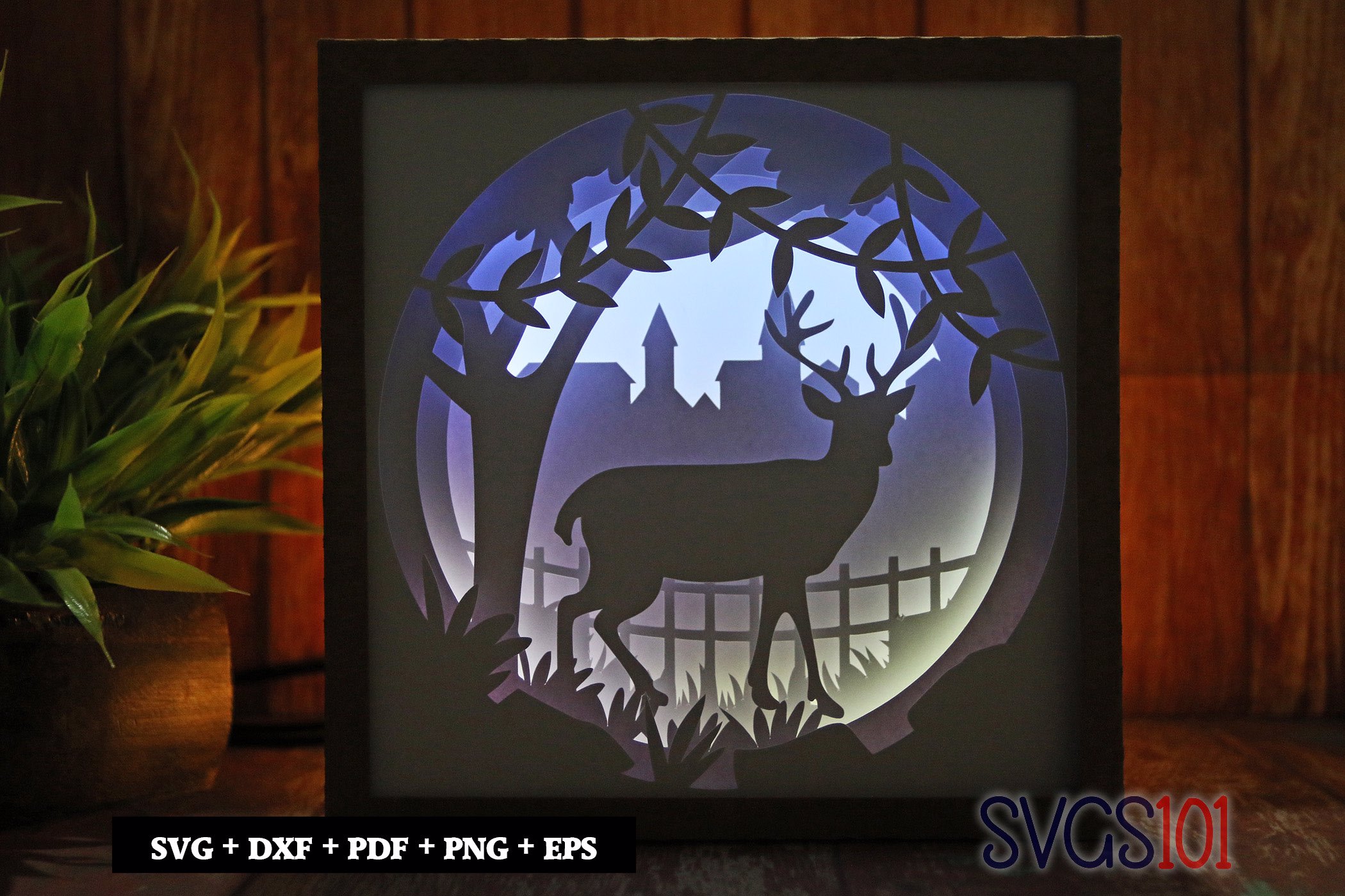 Pretty Deer DIY Shadow Box Light Box 8x8, 12x12