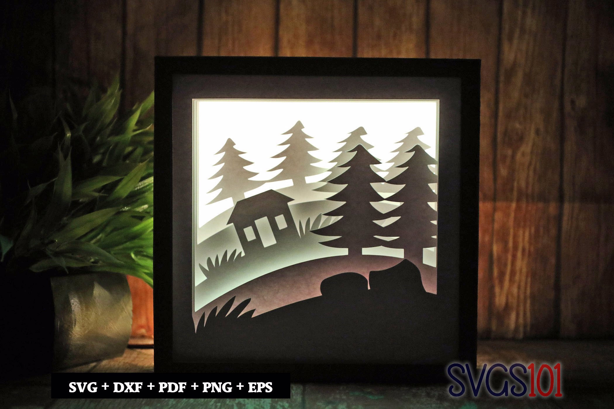 Home Home Home LED Light Box Shadow Box Square 8x8, 12x12