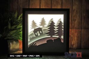 Home Home Home LED Light Box Shadow Box Square 8x8, 12x12