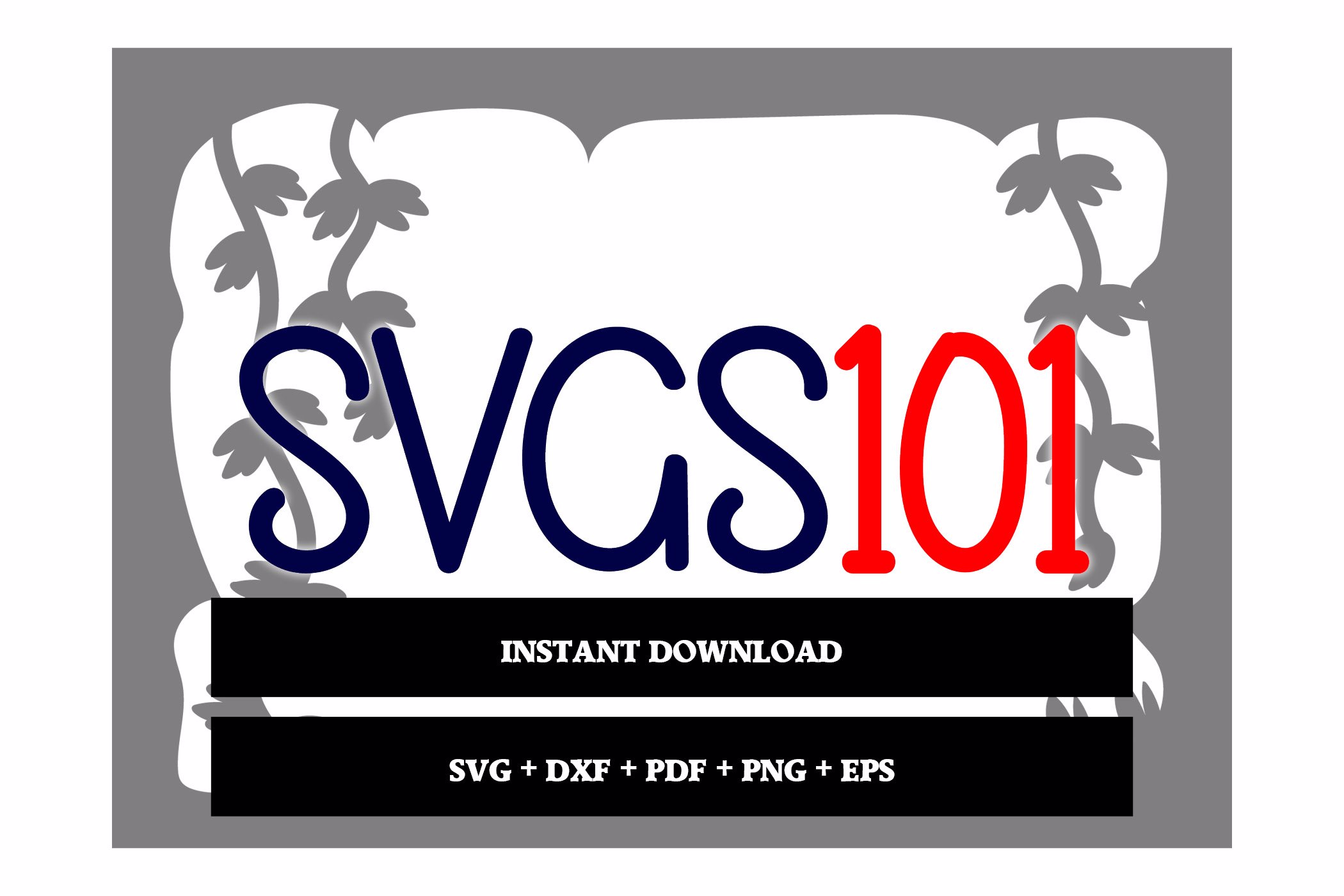 Elephant in Jungle Paper 3D Shadow Box SVG 5x7