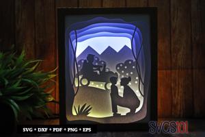 Lovely Mother And Boy Light Box SVG 8x10 Portrait