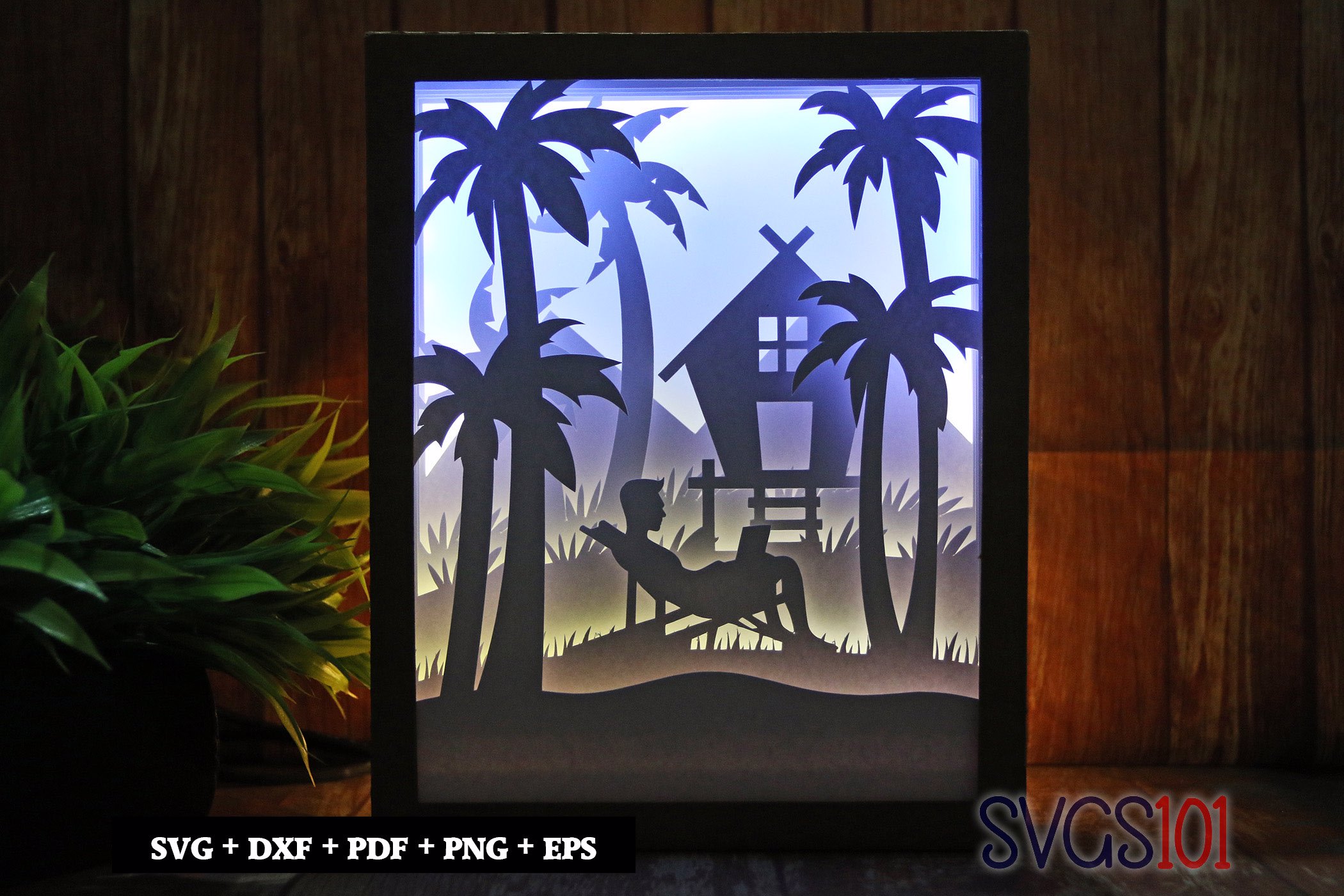 Beautiful Sceneary Shadow Box 8x10 Rectangle