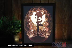 Army Day Paper 3D Shadow Box SVG 8x10