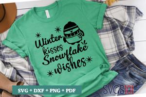 Winter Kisses Snowflake Wishes