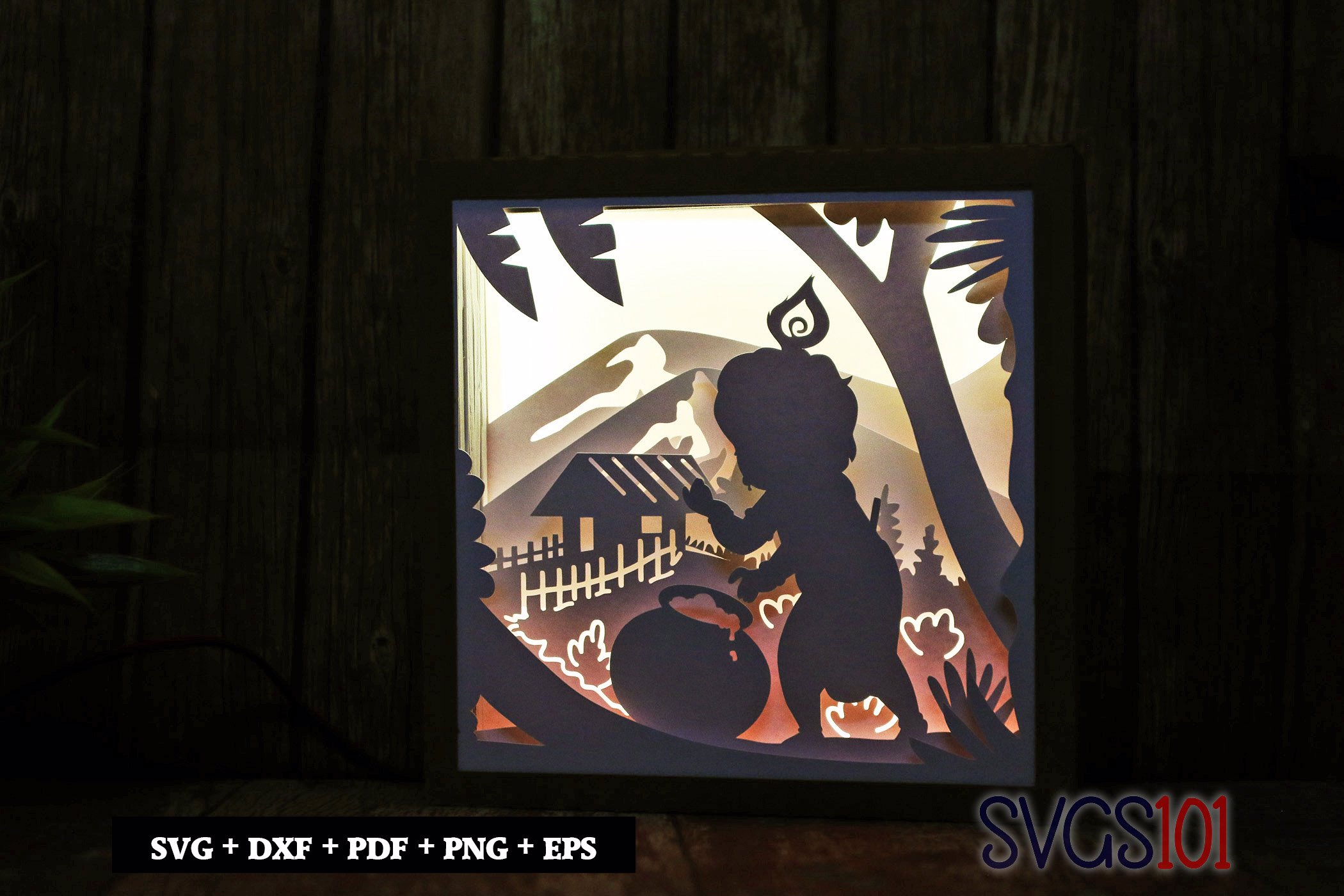 Bal Krishna LED Light Box Shadow Box Square 8x8, 12x12