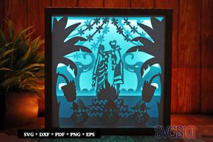 Indian Wedding Couple Paper 3D Shadow Box SVG 8x8 12x12