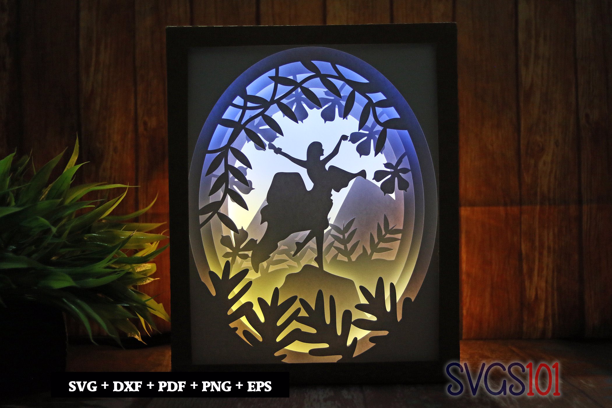 Alluring Girl DIY Shadow Box Light Box 8x10