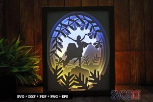 Alluring Girl DIY Shadow Box Light Box 8x10