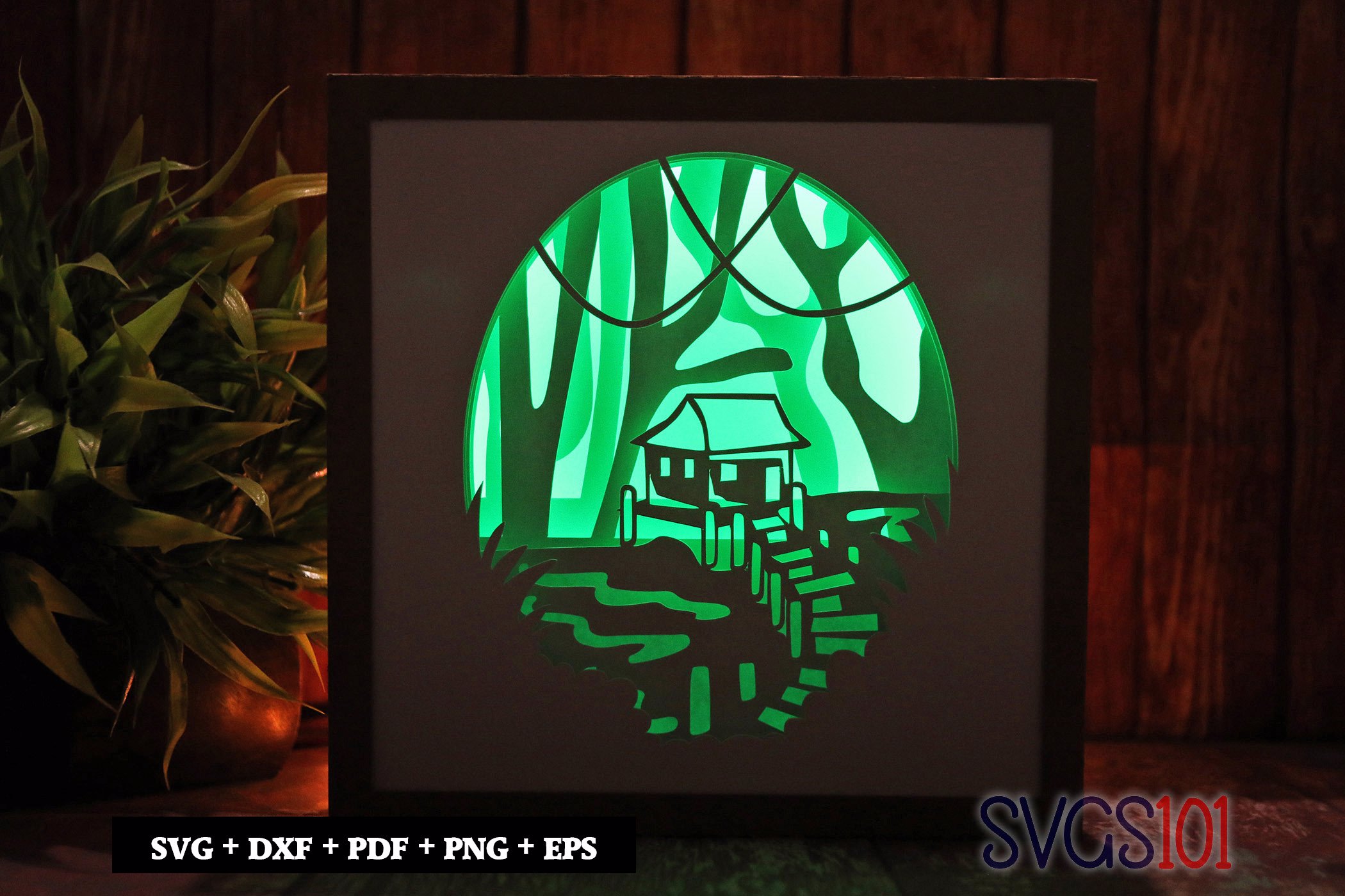 Home Sweet Home Shadow Box Light Box 8x8, 12x12