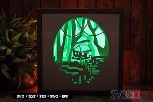 Home Sweet Home Shadow Box Light Box 8x8, 12x12