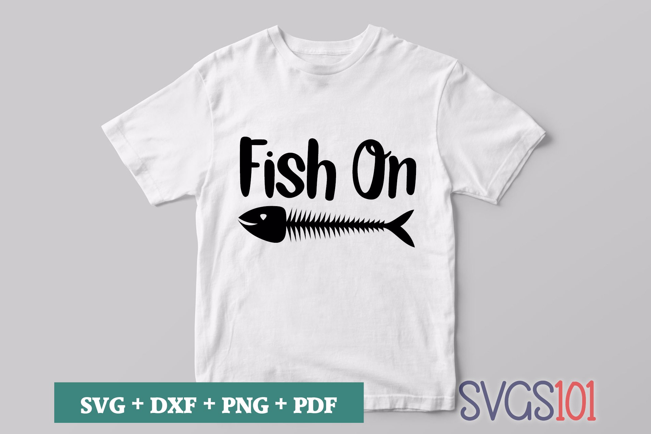 Fish On SVG Cuttable file - DXF, EPS, PNG, PDF | SVG Cutting File