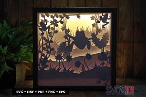 Dancing Frog DIY Shadow Box Light Box 8x8, 12x12