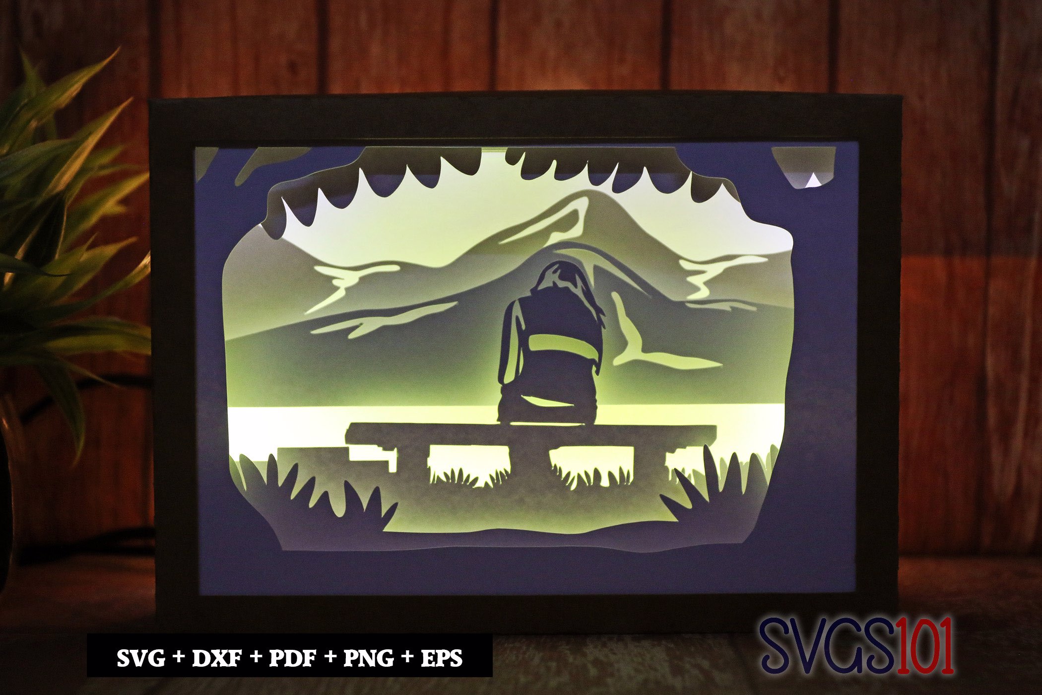 Lonely Girl DIY Shadow Box Light Box 5x7