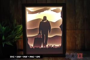 Traveler Shadow Box 8x10 Rectangle
