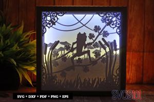 Happy Froggie DIY Shadow Box Light Box 8x8, 12x12