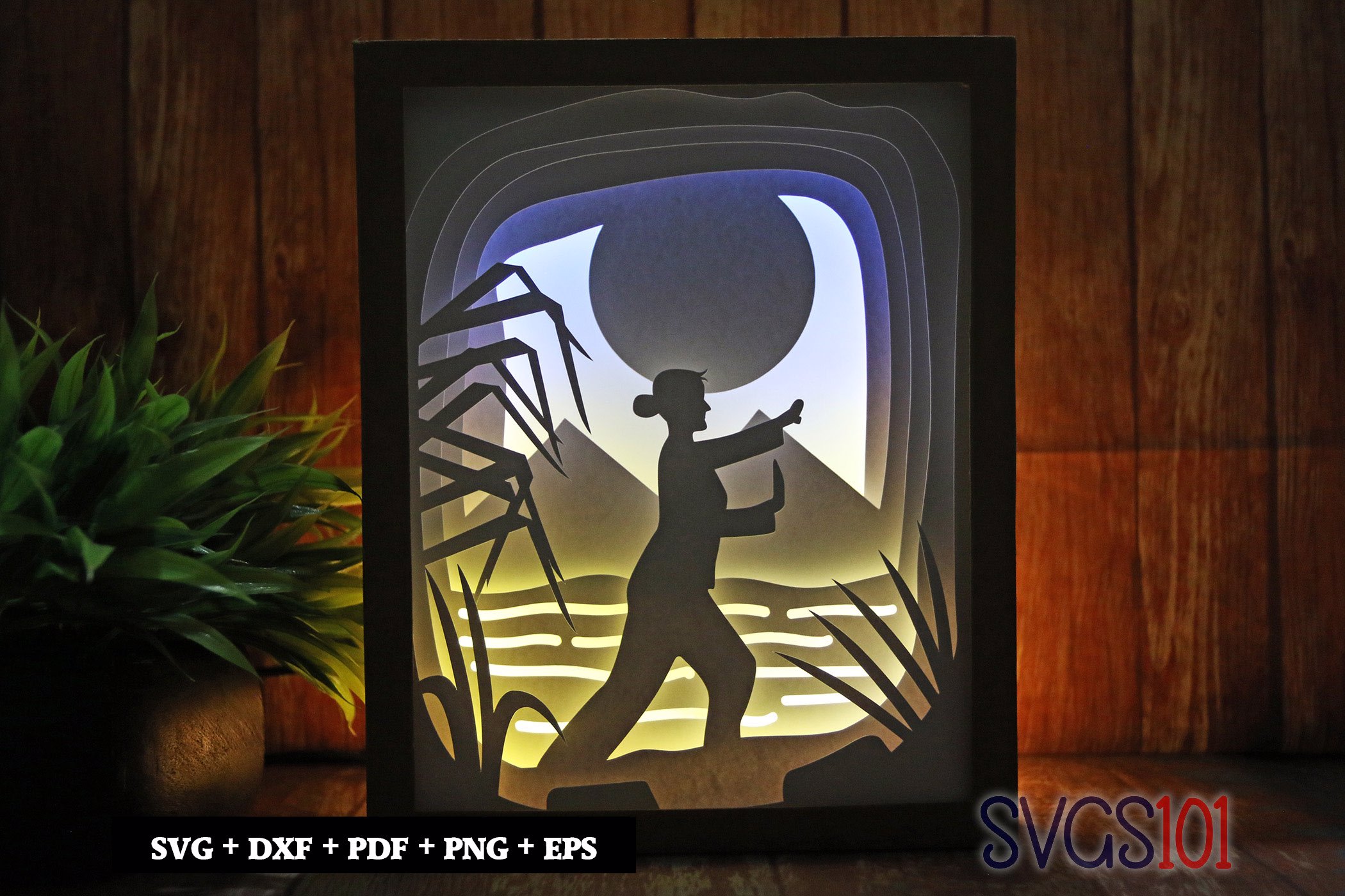 Young Karate Girl Light Box SVG 8x10 Portrait