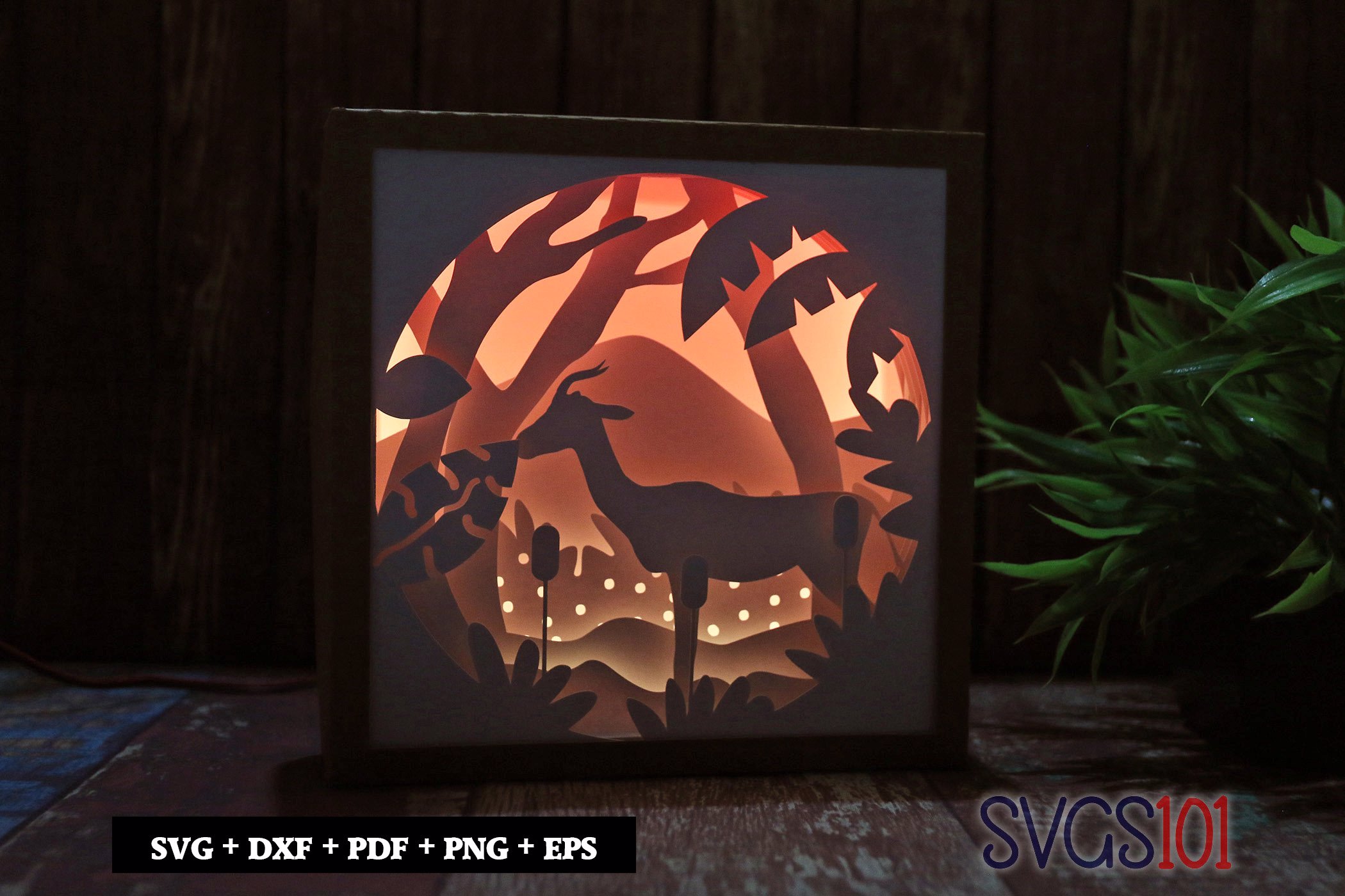 Alone Antelope DIY Shadow Box Light Box 8x8, 12x12