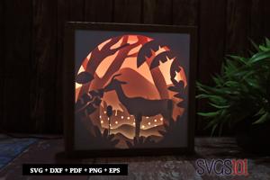 Alone Antelope DIY Shadow Box Light Box 8x8, 12x12