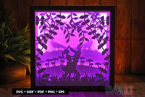 Boy and Girl Dance Square Shadow Box SVG 8x8 10x10 12x12